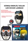 Güneş Enerjili Solar Led Duvar Lambası 5 Işık Modlu Karanlık  Otomatik  Devre  Ev,Bahçe,Teras Fener - 2