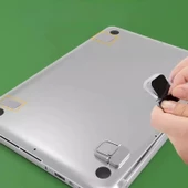 srfn ticaret Katlanabilir Universal Notebook Standı Gümüş - 4