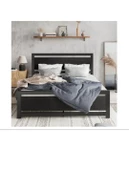 HFT HOME Metal Karyola, Çınar XL Metal Karyola Renk seçenekli, Çift Kişilik 42 140x200 SİYAH thumbnail 1