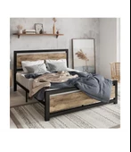 HFT HOME Metal Karyola, Çınar XL Metal Karyola Renk seçenekli, Çift Kişilik 42 140x190 ÇAM - 3