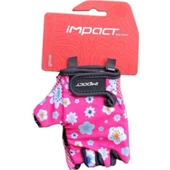 İmpact Flower Çocuk Bisiklet Eldiveni Silikon Çocuk Bisiklet Eldiven Medium Beden Pembe thumbnail 2