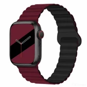 Apple Watch 10/11 42mm-38/40/41mm Kordon Double Color Magnetic Strap BH52 2/3/4/5/6/se/7/8/9 - 2