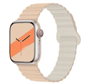 Apple Watch 10/11 42mm-38/40/41mm Kordon Double Color Magnetic Strap BH52 2/3/4/5/6/se/7/8/9 - 11