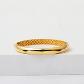 Düz Desensiz 14 Ayar Altın Kelepçe Bilezik thumbnail 3