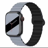 Apple Watch 10/11 42mm-38/40/41mm Kordon Double Color Magnetic Strap BH52 2/3/4/5/6/se/7/8/9 - 9