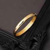 Düz Desensiz 14 Ayar Altın Kelepçe Bilezik thumbnail 2