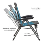 Justy Xl 3 Pozisyonlu Konforlu Katlanır Kamp Sandalyesi - 4