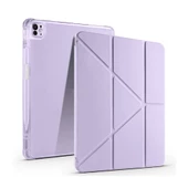 Apple iPad Air 13 2024 Kılıf Zore Tri Folding Kalem Bölmeli Standlı Kılıf - 9