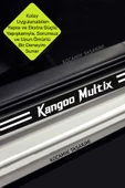 Renault Kangoo Multix Çizilmeye Dayanıklı Karbon Kapı Bagaj Eşik Koruma Seti Folyo Sticker Kangoo Multix Yazılı - 5