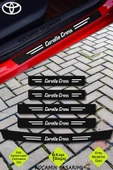 Toyota Corolla Cross Karbon Kapı Eşiği ve Bagaj Koruyucu Set Çizilmeye Dayanıklı Sticker Folyo Corolla Cross Yazılı - 1