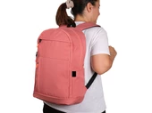 Bagacar 1131 Okul ve Günlük Laptop Bölmeli Sırt Çantası Pudra - 2