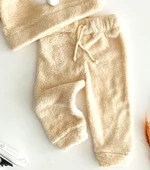 Neşeli Bebekler Tavşan Kabartmalı Welsoft Takım Bej thumbnail 3