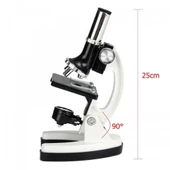 Mikroskop Taşınabilir Set 28 Parça Eğitim Mikroskop Kiti 300x 600x Ve 1200x Çocuklara - 6