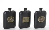 Paslanmaz Çelik Kabartmalı Tekli 6 Oz Matara Alk2666 - 1