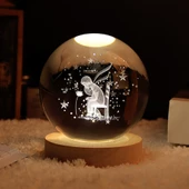 Ahşap Altlıklı Usb'li Gece Lambası - 1