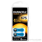 Duracell 675 Numara 6 Lı İşitme Cihazı Pili - 1