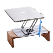 Stant  Ergonomik Dayanıklı Hava Aldıran 360 Derece Dönebilen Laptop Standı - 3