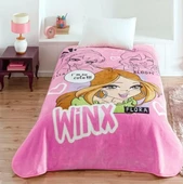 Taç Lisanslı Winx Girls Club Tek Kişilik Battaniye - 1