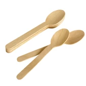 Roll-Up Doğaya Dönüş Ekolojik Doğal %100 Ahşap Kaşık - Kalınlık : 1.8 mm - 16 Cm. - 8'li 10 Paket thumbnail 3