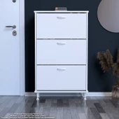 Modilayn VARBİ Kapı Önü 72 x 127 x 25,5 cm’ lik 3 Düşer Kapak 6 Göz Ayakkabılık - 1