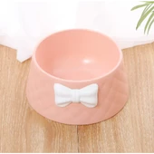 Periboia Mikopet Şık Desenli Fiyonklu Mama Kabı - 5