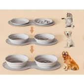 Periboia Mikopet Katlanabilir İkili Mama ve Su Kabı - 3