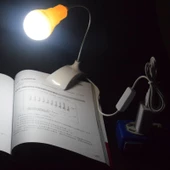 Periboia Kitap Okuma Lambası - Ledli Masa Lambası - Usbli Düğmeli Gece Lambası - 1