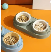 Periboia Mikopet Çift Bölmeli Mama ve Su Kabı - 4