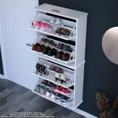 Modilayn UMAY Asma Antre Hol 72x156x25,5 cm’ lik 4 Düşer Kapak 8 Göz Bölmeli Ayakkabılık - 2