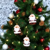 VIP DELUXE 3 ADET 8 CM PARLAK SİMLİ KIRMIZI NOEL BABA YILBAŞI AĞACI SÜSLERİ NOEL AĞACI SÜSLERİ thumbnail 1