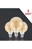 Rustik Led Ampül E27 Duy G95 Glop Model 3 Adet 4 Watt safsaf3adet, one size - 1