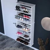 Modilayn VARBİ UMAY' 2 Li Asma Antre 72 x 193 x 26 cm’ lik 5 Düşer Kapak 10 Göz Bölme Ayakkabılık - 2