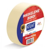 Kraf Maskeleme Bandı 19mmx40mt - 1