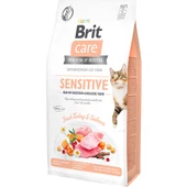 Brit Care Tahılsız Sensitive Hindili Somonlu Kedi Maması 2 kg - 1