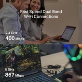 MERCUSYS MA30N AC1300 Nano Wireless Dual Band USB Adaptör - 3