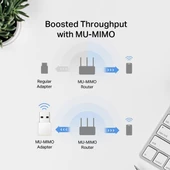 MERCUSYS MA30N AC1300 Nano Wireless Dual Band USB Adaptör - 5