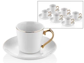 Limoges Gold 6lı Yaldızlı Kahve Fincanı Takımı - 1