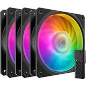 COOLERMASTER MOBIUS 120P MFZ-M2DN-243P2-R1 120mm ARGB Kasa Fan Kiti  ARGB Kontrol Üniteli 3-lü paket - 1