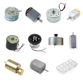 Küçük Tip Elektrik DC Motor Deney Seti Kutulu - 10 Adet (Titreşim ve Oyuncak Motoru Hediyeli) thumbnail 1