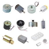Küçük Tip Elektrik DC Motor Deney Seti Kutulu - 10 Adet (Titreşim ve Oyuncak Motoru Hediyeli) thumbnail 3