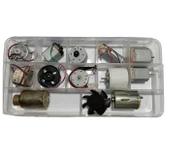 Küçük Tip Elektrik DC Motor Deney Seti Kutulu - 10 Adet (Titreşim ve Oyuncak Motoru Hediyeli) thumbnail 5