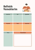 Haftalık Diyet Planı YAZ-SİL (Silinebilir Kalem Hediye) - 6