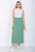Kadın Triko Etek Oversize Mint Yeşili thumbnail 1