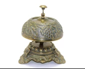 Pirinç Resepsiyon Zili Dekoratif Hediyelik thumbnail 1