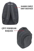 Basic Siyah Okul Sırt Çantası - 4