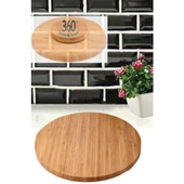 Bambu Döner Standlı 30 cm Lüx Sunum Tabağ 28x28x3,5cm Royaleks-BLS3030DBNR - 1