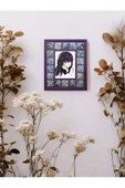 sharp&art  Çini Desenli 18 Parça Karo Çerçeveli (35-30 CM) Ahşap Dekoratif Ayna,6 Farklı Renk Seçeneği İle... - 3