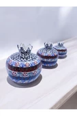 sharpart  Sharp&art Özel Ve %100 Detaylı El Işlemesi 3'lü Çini Nar Takımı...(12-10-8 CM) - 5