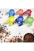 sharp&art  Papatya Desenli Lokum Kaseli Kahve Fincan Setini Kendin Yap, 6 Farklı Renk Seçeneği Ile... - 2