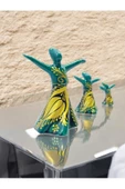 sharp&art  Seramik,el Işlemesi,ateşte Açan Laleler Dekoratif Obje Setleri,yaldızlı Ve Simli 6 Farklı Seçenekk - 5